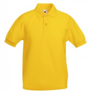Majica Polo Fruit of the Loom otroška bela