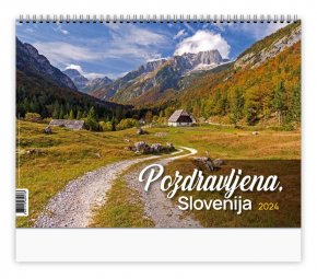 Koledar stenski Pozdravljena Slovenija, 2024