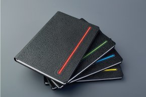 Beležka-Notes z elastiko Texture Black A5 
